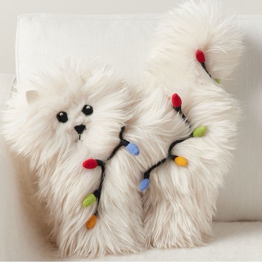 National Lampoon’s Christmas Vacation Cat Pillow Pottery Barn